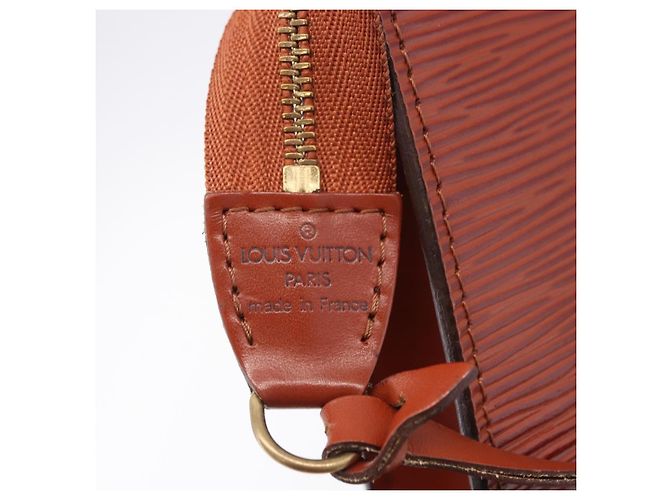 LOUIS VUITTON Epi Pochette Accessoires Accessory Pouch Brown M52983 Auth 194983A Castaño - vista 17