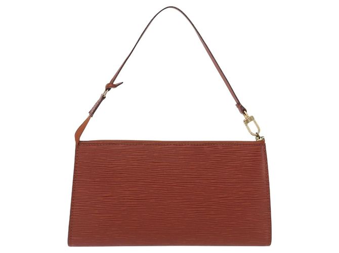 LOUIS VUITTON Epi Pochette Accessoires Accessory Pouch Brown M52983 Auth 194983A Castaño - vista 2