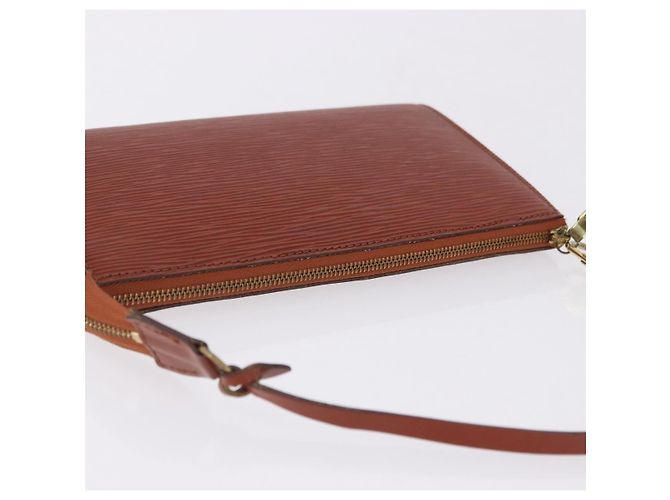 LOUIS VUITTON Epi Pochette Accessoires Accessory Pouch Brown M52983 Auth 194983A Castaño - vista 6