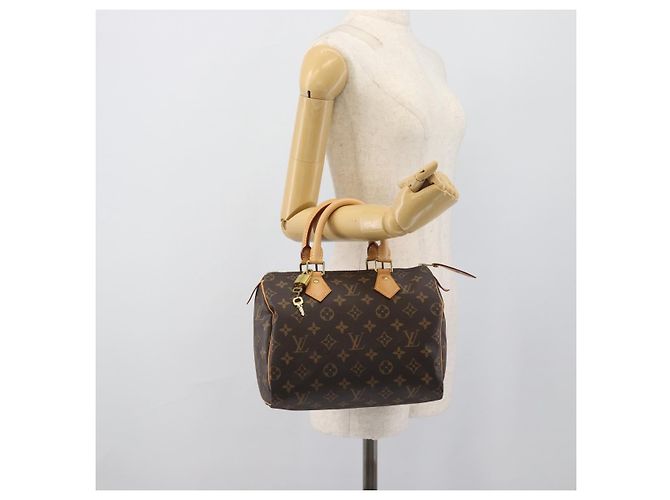 LOUIS VUITTON Monogram Speedy 25 Hand Bag M41528 LV Auth 195221SAV Monogramma - vista 24