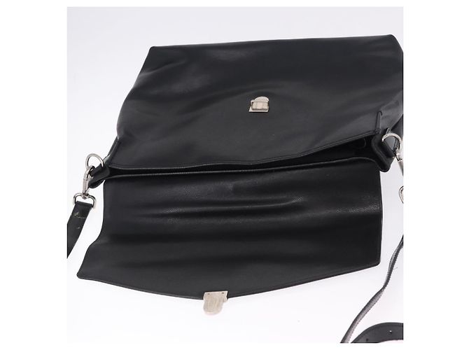 Borsa Boston Salvatore Ferragamo in pelle 2way Nera Argento Auth bs36559 Nero - vista 20