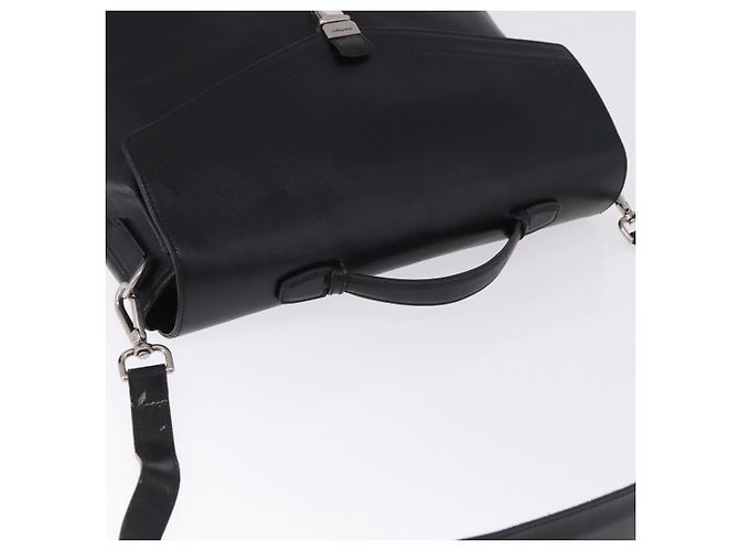 Borsa Boston Salvatore Ferragamo in pelle 2way Nera Argento Auth bs36559 Nero - vista 6