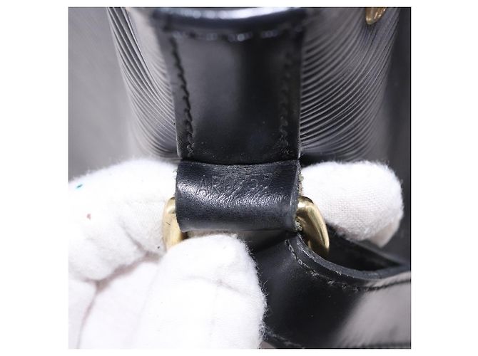 LOUIS VUITTON Bolsa de Ombro Epi Petit Noe Preta M44102 LV Auth 194918SAV Preto - vista 11