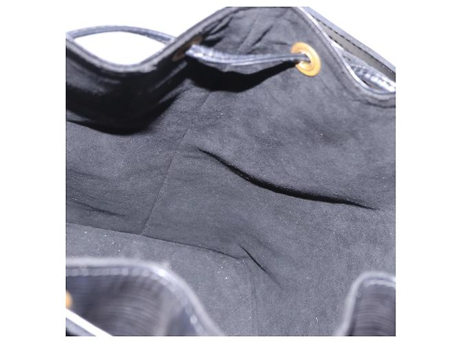 LOUIS VUITTON Bolsa de Ombro Epi Petit Noe Preta M44102 LV Auth 194918SAV Preto - vista 19