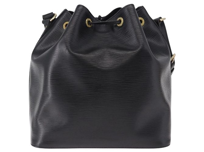 LOUIS VUITTON Bolsa de Ombro Epi Petit Noe Preta M44102 LV Auth 194918SAV Preto - vista 2