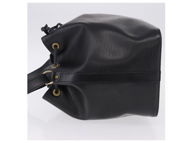 LOUIS VUITTON Bolsa de Ombro Epi Petit Noe Preta M44102 LV Auth 194918SAV Preto - vista 4