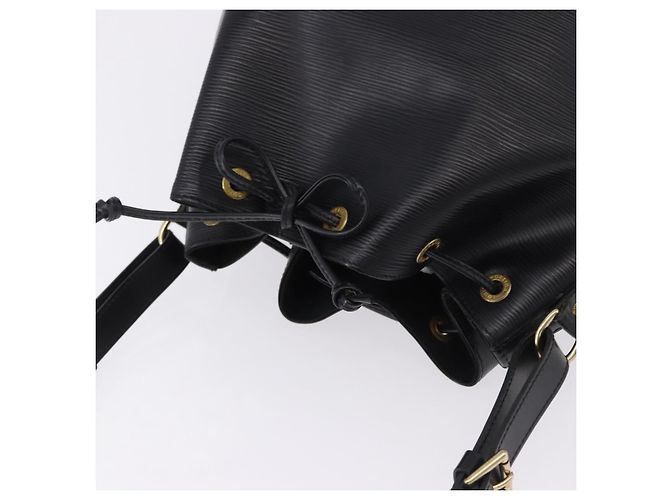 LOUIS VUITTON Bolsa de Ombro Epi Petit Noe Preta M44102 LV Auth 194918SAV Preto - vista 6