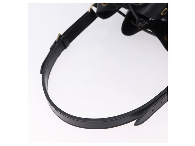 LOUIS VUITTON Bolsa de Ombro Epi Petit Noe Preta M44102 LV Auth 194918SAV Preto - vista 7