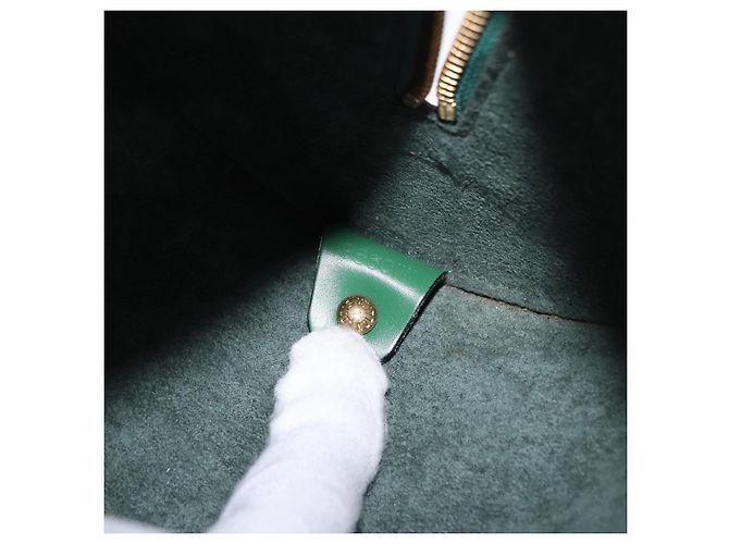 Borsa a mano LOUIS VUITTON Epi Soufflot Green M52224 LV Auth 195553 Verde - vista 12