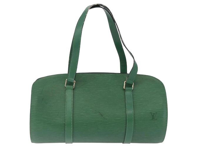 Borsa a mano LOUIS VUITTON Epi Soufflot Green M52224 LV Auth 195553 Verde - vista 13