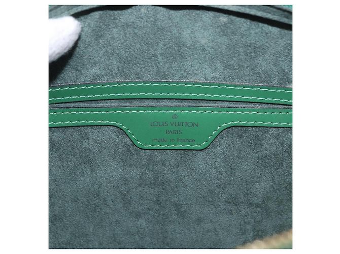 Borsa a mano LOUIS VUITTON Epi Soufflot Green M52224 LV Auth 195553 Verde - vista 18
