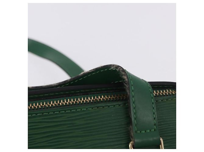 Borsa a mano LOUIS VUITTON Epi Soufflot Green M52224 LV Auth 195553 Verde - vista 9