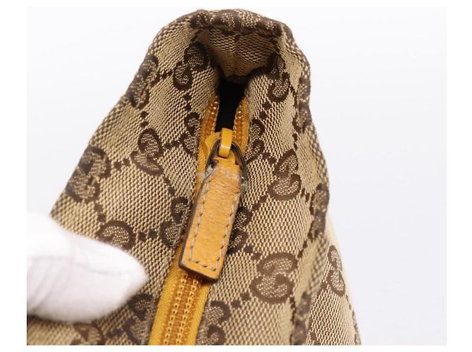 Borsa Tote GUCCI GG Canvas Sherry Line Beige 131230 Auth 197106 - vista 10