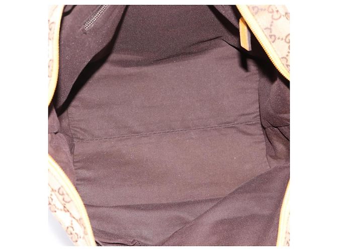 Borsa Tote GUCCI GG Canvas Sherry Line Beige 131230 Auth 197106 - vista 11