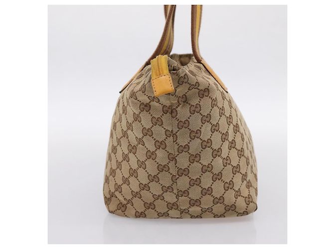 Borsa Tote GUCCI GG Canvas Sherry Line Beige 131230 Auth 197106 - vista 3