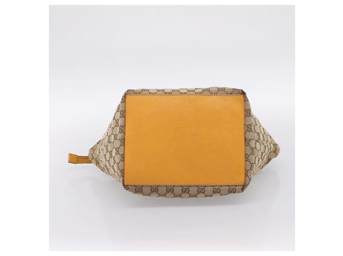 Borsa Tote GUCCI GG Canvas Sherry Line Beige 131230 Auth 197106 - vista 5