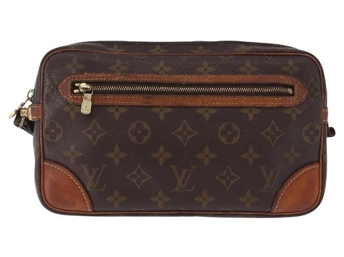LOUIS VUITTON Monogram Marly Dragonne GM Clutch Bag M51825 LV Auth ka5605 Monogramma - vista 13