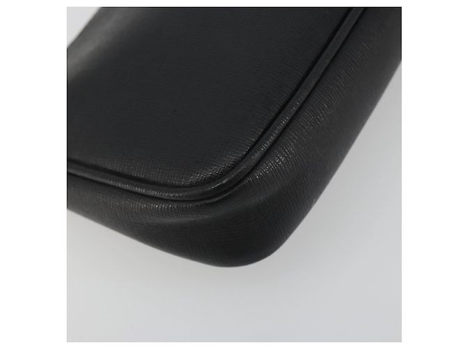 Pouch accessori FENDI in pelle nera e oro 8M0271 Auth 195418A Nero - vista 15