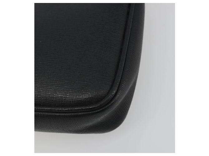 Pouch accessori FENDI in pelle nera e oro 8M0271 Auth 195418A Nero - vista 16