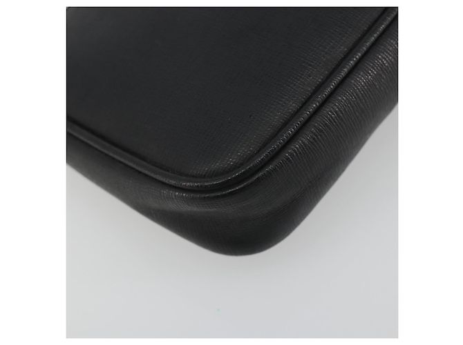 Pouch accessori FENDI in pelle nera e oro 8M0271 Auth 195418A Nero - vista 17