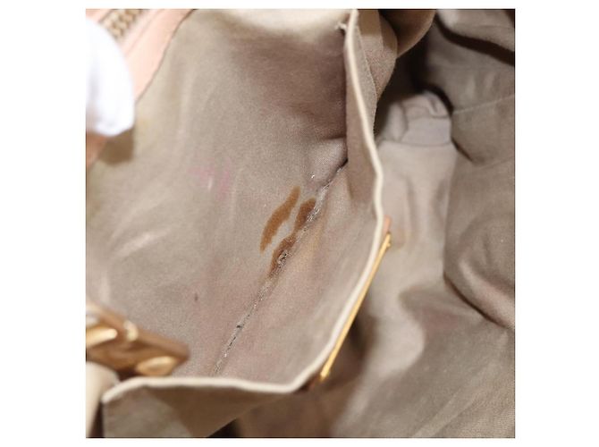 Borsa a mano Miu Miu Matelassé in pelle beige e oro autentica 196771 D'oro - vista 11