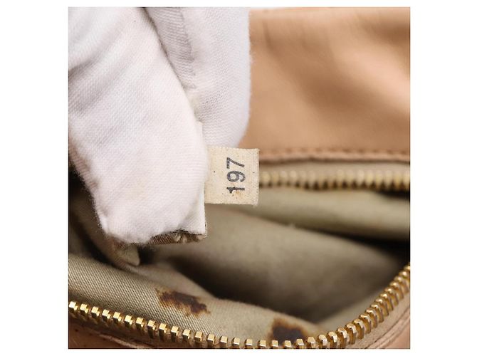 Borsa a mano Miu Miu Matelassé in pelle beige e oro autentica 196771 D'oro - vista 12