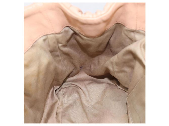 Borsa a mano Miu Miu Matelassé in pelle beige e oro autentica 196771 D'oro - vista 20