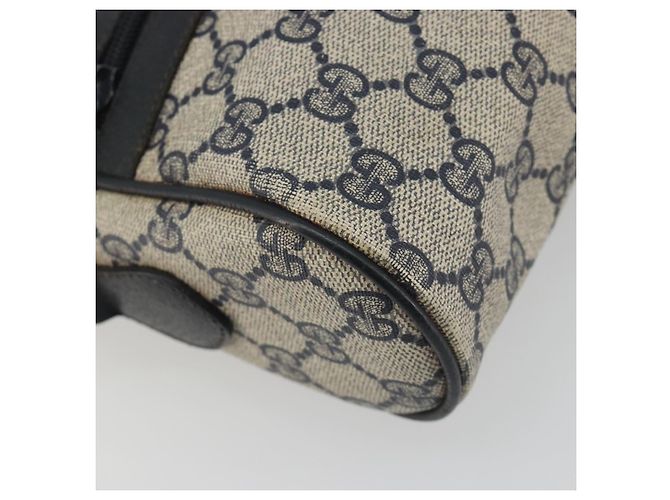Borsa a tracolla GUCCI GG Supreme Sherry Line PVC Navy Gold Auth 194995 D'oro Blu navy - vista 15