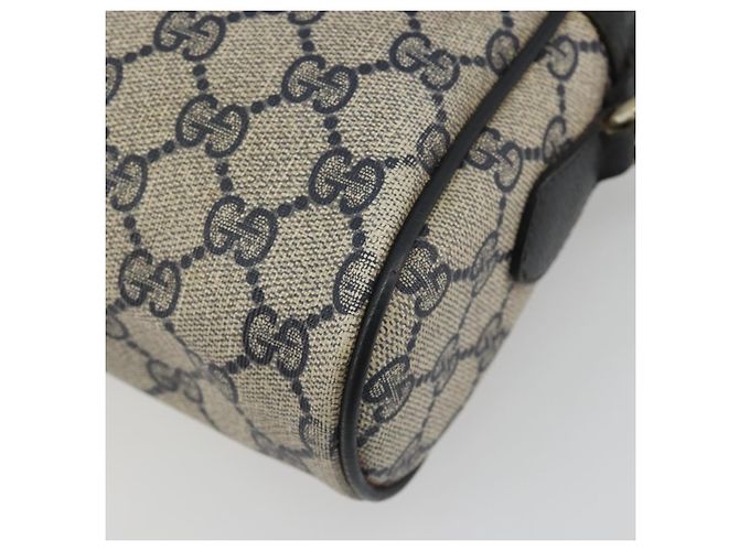 Borsa a tracolla GUCCI GG Supreme Sherry Line PVC Navy Gold Auth 194995 D'oro Blu navy - vista 16