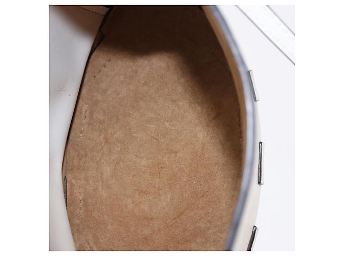 LOEWE Bamboo Bucket Handtasche Leder 2way Ivory Auth 195342A Roh - Ansicht 11