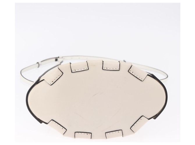 LOEWE Bamboo Bucket Handtasche Leder 2way Ivory Auth 195342A Roh - Ansicht 5