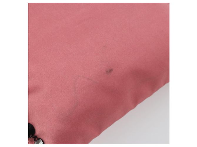 Borsa a mano PRADA Satin Pink Silver Auth bs36714 Argento Rosa - vista 7