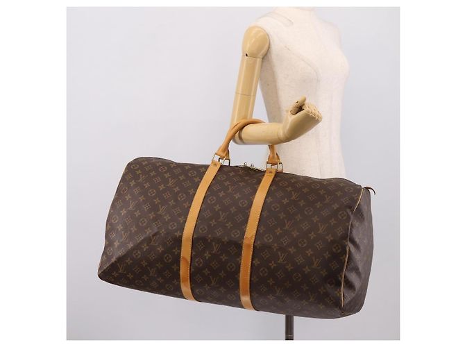 LOUIS VUITTON Monogram Keepall 60 Boston Bag M41422 LV Auth ka5607 Monogramma - vista 19
