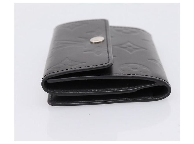 LOUIS VUITTON Monogram Mat Ludlow Coin Purse Noir M65122 LV Auth 183510A Negro - vista 3