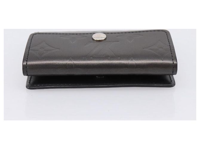 LOUIS VUITTON Monogram Mat Ludlow Coin Purse Noir M65122 LV Auth 183510A Negro - vista 5