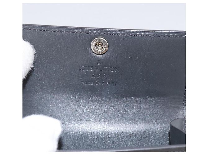 LOUIS VUITTON Monogram Mat Ludlow Coin Purse Noir M65122 LV Auth 183510A Negro - vista 9