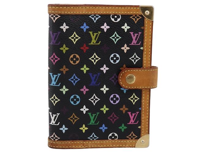 LOUIS VUITTON Copertina Agenda PM Multicolor Nero R20895 LV Auth 195509 - vista 13