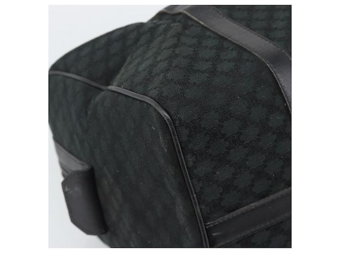Céline CELINE Borsa Boston in tela Macadam Nero Oro Auth 194355 D'oro - vista 14