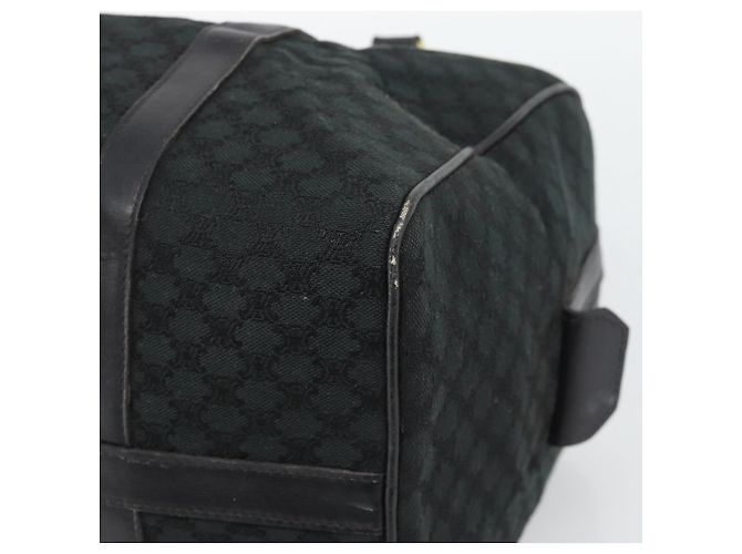 Céline CELINE Borsa Boston in tela Macadam Nero Oro Auth 194355 D'oro - vista 15