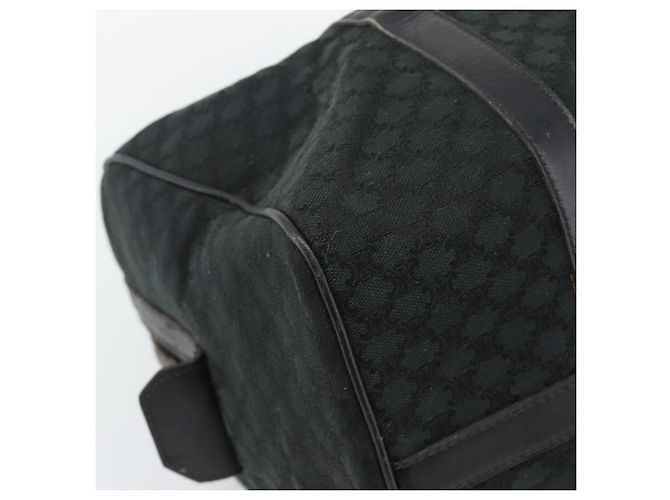 Céline CELINE Borsa Boston in tela Macadam Nero Oro Auth 194355 D'oro - vista 16