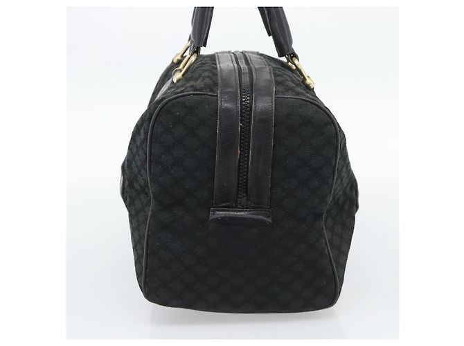 Céline CELINE Borsa Boston in tela Macadam Nero Oro Auth 194355 D'oro - vista 4