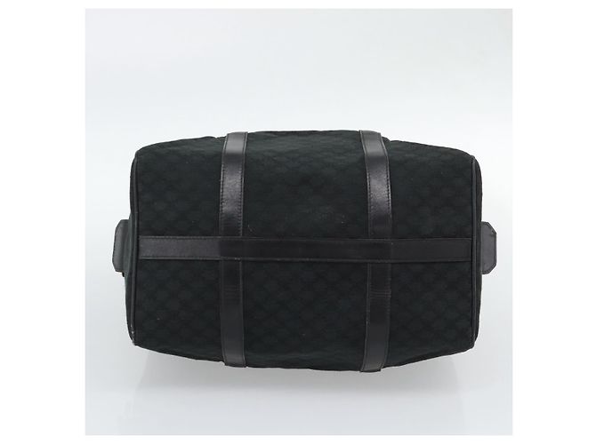 Céline CELINE Borsa Boston in tela Macadam Nero Oro Auth 194355 D'oro - vista 5