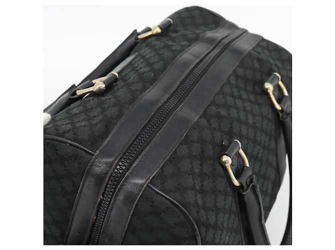Céline CELINE Borsa Boston in tela Macadam Nero Oro Auth 194355 D'oro - vista 6