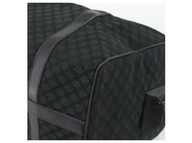 Céline CELINE Borsa Boston in tela Macadam Nero Oro Auth 194355 D'oro - vista 9
