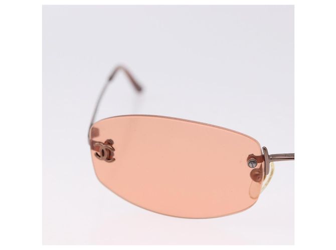Gafas de sol CHANEL COCO Mark Brown CC Auth 195920V Castaño - vista 3
