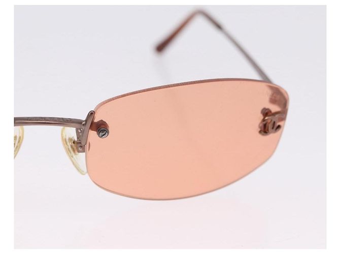 Gafas de sol CHANEL COCO Mark Brown CC Auth 195920V Castaño - vista 4