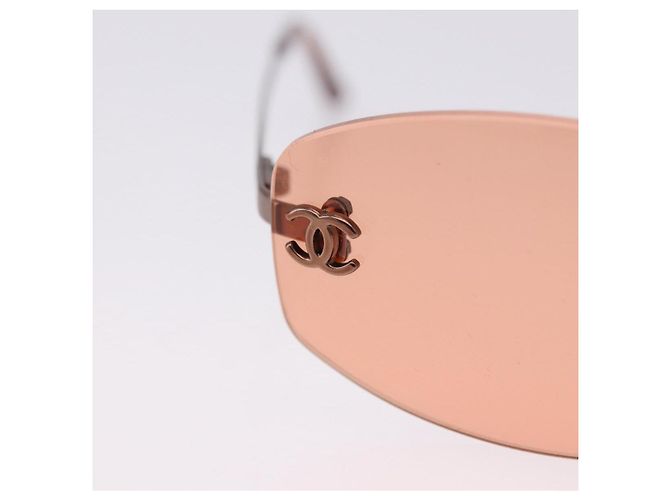 Gafas de sol CHANEL COCO Mark Brown CC Auth 195920V Castaño - vista 5