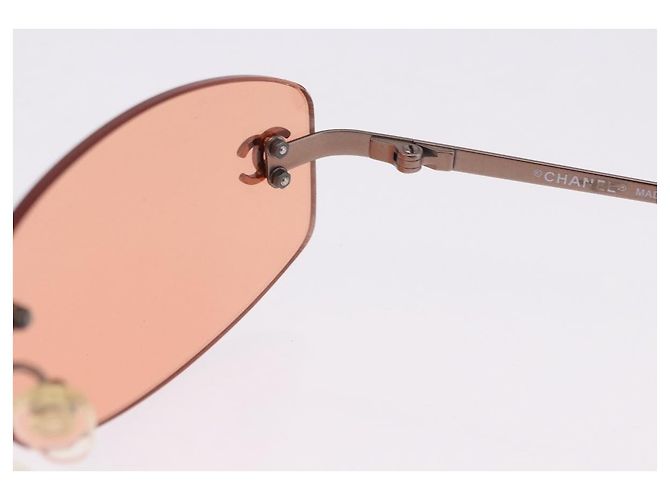 Gafas de sol CHANEL COCO Mark Brown CC Auth 195920V Castaño - vista 8