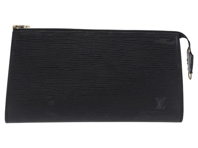 LOUIS VUITTON Epi Pochette Accessoires Accessory Pouch Black M52982 Auth 195038 Negro - vista 13