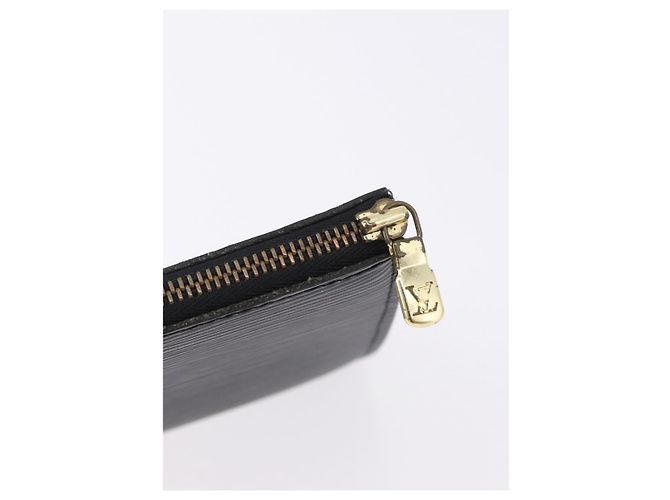 LOUIS VUITTON Epi Pochette Accessoires Accessory Pouch Black M52982 Auth 195038 Negro - vista 9
